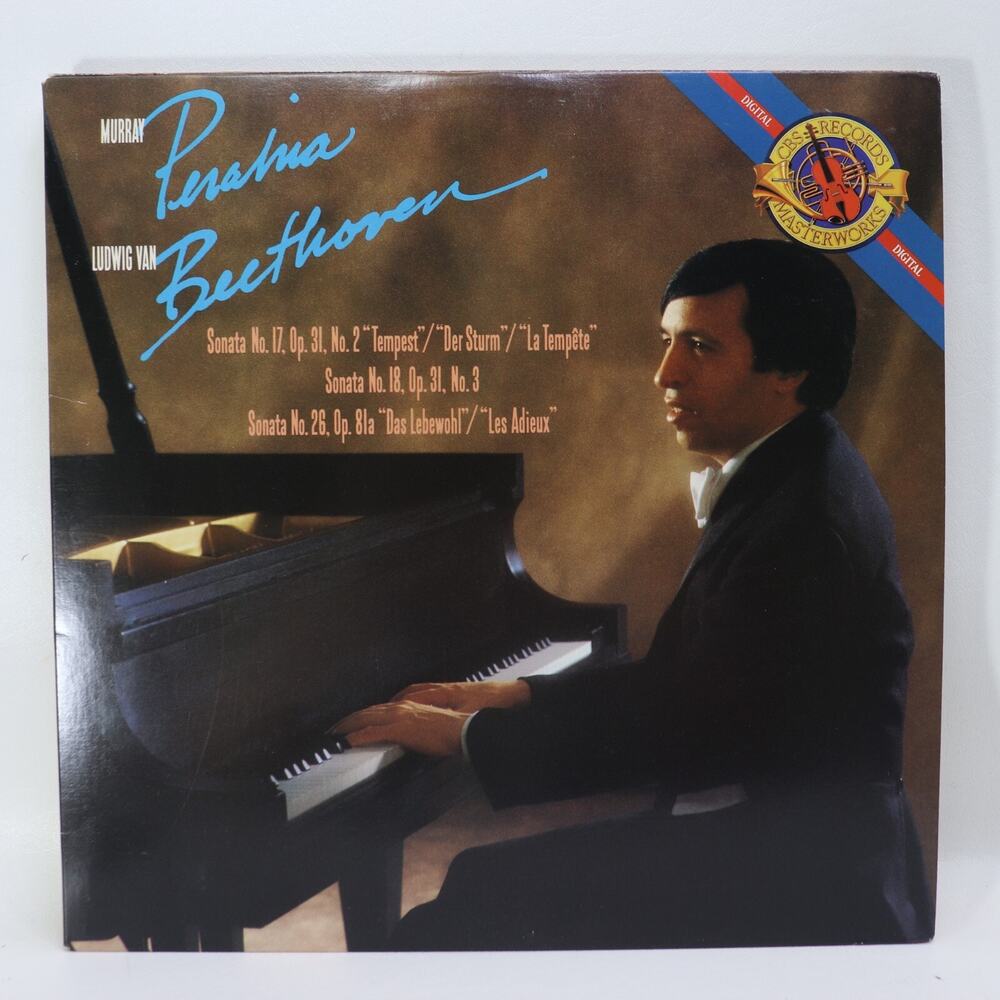 Murray Perahia Beethoven Piano Sonatas 17 18 26 LP CBS Masterworks 1987